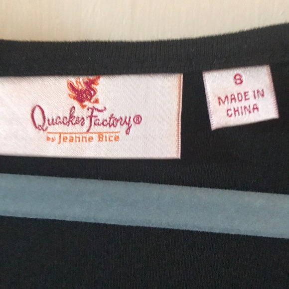 NWOT. QUACKER FACTORY TOP - clear stones/arm hole - Picture 4 of 5